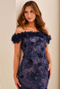 Close-up of Montage M3215 floral lace bodice with 3D flowers