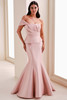 Front view of Montage M4200 blush mermaid mother of the bride gown