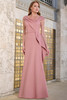 Front view of mauve Christina Wu Elegance 17180 mother of the bride dress