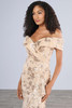 Close-up of off-the-shoulder sweetheart neckline on Christina Wu Elegance 17186