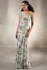 Front view of Christina Wu Elegance 17210 lilac garden floral mother of the bride dress