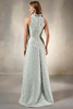 Back view of Christina Wu Elegance 17211 mint A-line gown