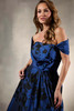 Close-up front view of Christina Wu Elegance 17223 strapless bodice with floral jacquard