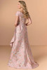 Back view of Christina Wu Elegance 17267 blush multi brocade mother dress.