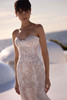 Strapless view of Milla Nova Bellamy lace wedding dress