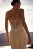 Close-up of Esmera sheer back with exposed boning