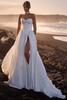 Front view of Milla Nova Fleur taffeta A-line wedding dress