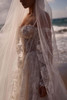 Milla Nova Primrose wedding dress paired with cathedral lace veil