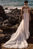 Front view of Selvianne wedding dress without bolero