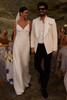 Front view of Milla Nova Solea satin slip wedding dress