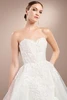 Close-up of Christina Wu 15879 sweetheart bodice with beaded lace detailing