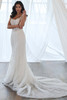 Front view of Christina Wu 15908 as a fitted wedding gown without the detachable overskirt