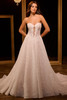 Front view of Christina Wu 15949 lace A-line wedding dress