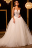 Front view of Christina Wu 15961 basque waist ball gown wedding dress