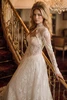 Three-quarter view of Lissette dress with long sleeve high-neck bolero