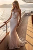 Front view of Lola dress showing fitted silhouette and lace detailing
