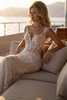 Close view of Lola semi-sheer lace bodice with sweetheart neckline