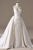 Melissa Marie wedding dress with detachable pleated satin train