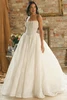 Front view of Raquel Chantilly lace ball gown wedding dress