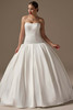 Front view of Sottero and Midgley Adair dropped waist satin ball gown wedding dress