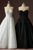 Ivory and black versions of Sottero and Midgley Gwyneth A-line wedding dress