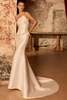Front view of Baudy dress paired with fit and flare skirt