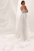 Back view of Blora dress showing detachable overskirt