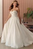 Stella York SY8181 strapless ballgown wedding dress with sheer lace corset bodice and voluminous skirt