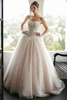 Stella York SY8189 strapless ballgown wedding dress with lace corset bodice and full tulle skirt