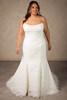 Essense of Australia D4522 Plus Size Wedding Gown