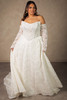 Essense of Australia D4591 Plus Size Wedding Gown