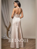 Satin Hi-Lo Bridesmaid Dress Belsoie L204013