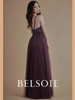 V-neck bridesmaid dress Belsoie L214008