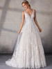 Front view Morilee Suzanne 2142 sequined lace A-line wedding dress