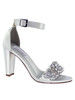 Satin Block Heel Bridal Sandal by Touch Ups Felicity 4292
