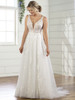 Front view Essense of Australia D3023 leaf lace wedding dress