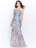 Strapless Embroidered Mother of the Bride dress Montage 120911