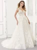 Front view Morilee Agatha 2173 botanical lace ball gown