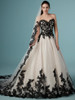 Black lace wedding dress Maggie Sottero Tristyn