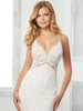 Detail view Blaire 2301 deep V embroidered lace wedding dress