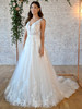 Plunging V-neckline Stella York Wedding Gown 7194