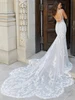 Back view Danielle 2415 keyhole back petal train wedding dress