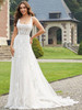Front view Morilee Desdemona 2416 square neck wedding dress