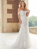Front view Morilee Danica 2424 sparkling mermaid wedding dress