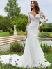 Illusion Long Sleeves Blu Bridal by Morilee Wedding Gown Dakota 5944