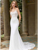 Front view of Morilee Diane 5953 fit and flare wedding dress
