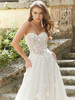 Bodice detail Fiorella 2461 sheer corset sweetheart wedding dress