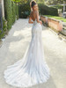 Back view Fortunata 2467 open back lace wedding dress