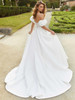 Back view Fernandina 2471 button back satin wedding dress