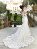 Back view Fabiana 2475 illusion back lace wedding dress